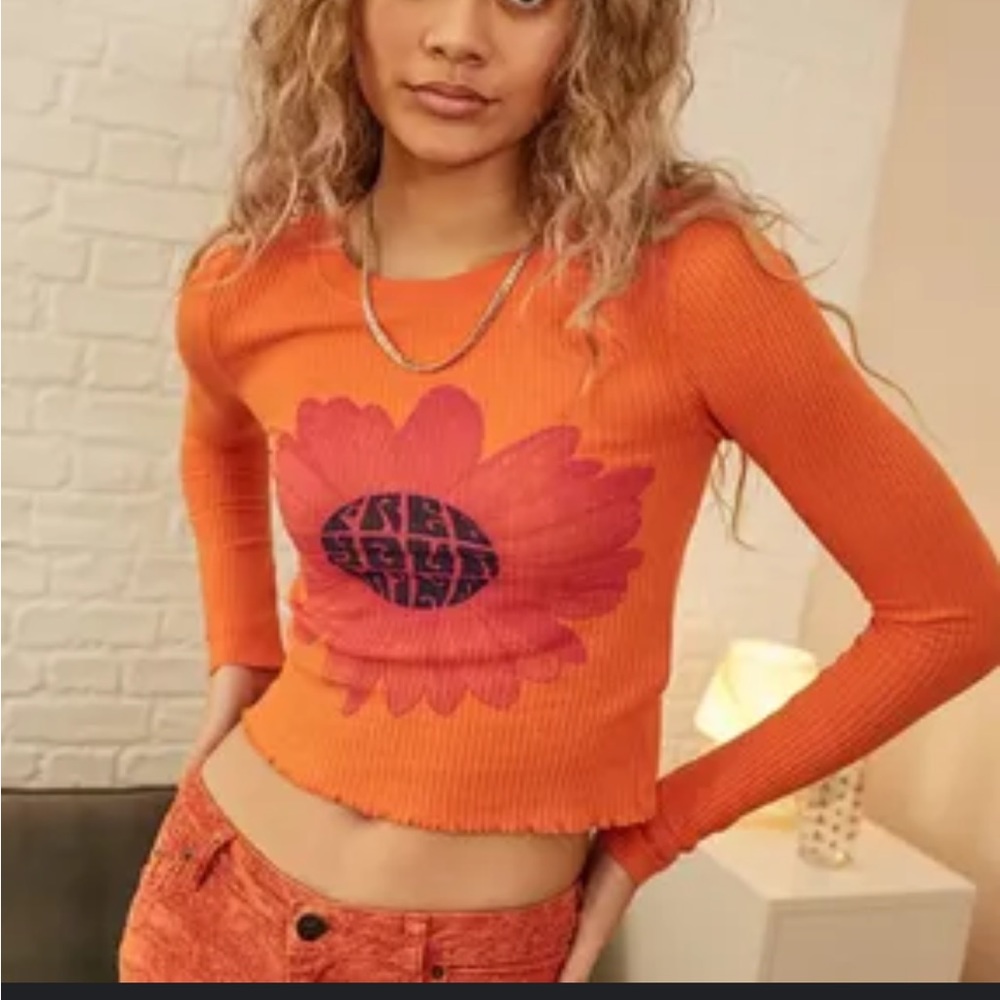 Urban outfitters thermal cropped